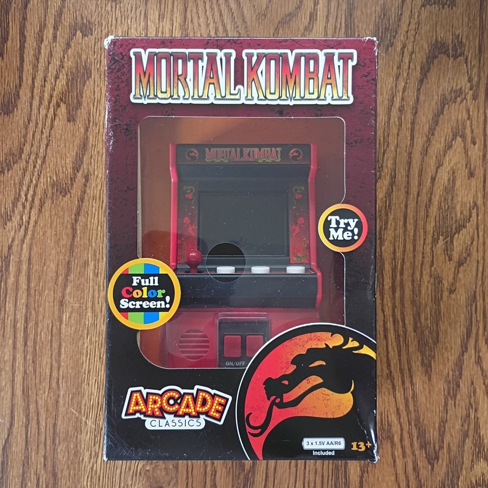 Mortal Kombat Mini Arcade Classics Basic Fun 90's Video Game WB Retro Gaming NEW